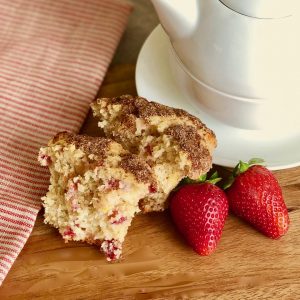 Strawberry Muffins, A Recipe from Southern Country Cooking from the Loveless Café | cookglobaleatlocal.com