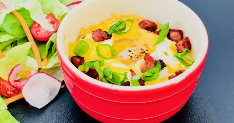 Easy Loaded Eggs in Cocotte